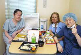 Academic exchange with doctors from overseas