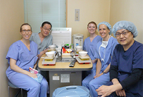 Academic exchange with doctors from overseas