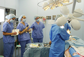 Academic exchange with doctors from overseas