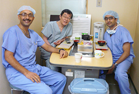 Academic exchange with doctors from overseas